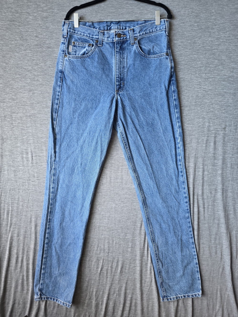 Carhartt B18STW Traditional Fit Jeans Men's 32x36 Light Wash Relaxed Straight De